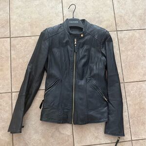 Danier Black Leather Jacket for Women